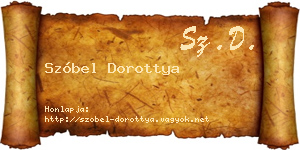 Szóbel Dorottya névjegykártya